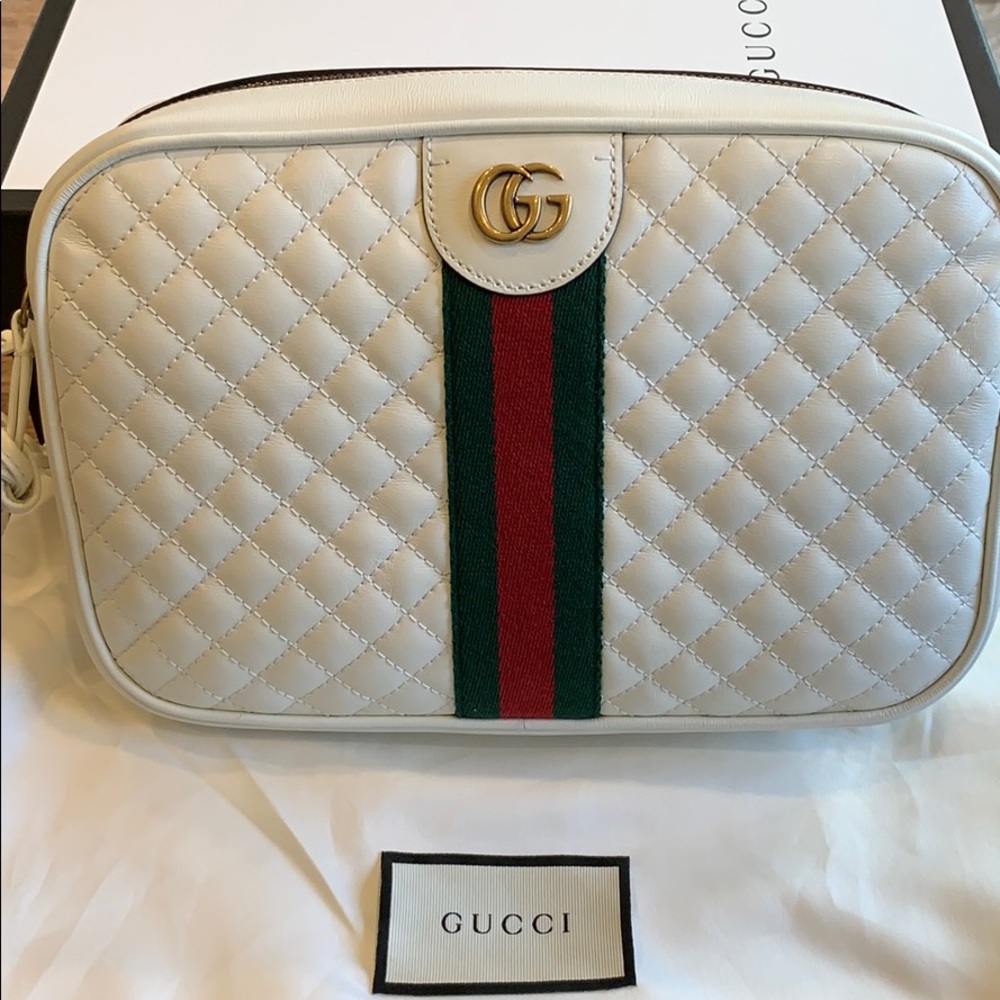 Gucci White Ophidia Crossbody
